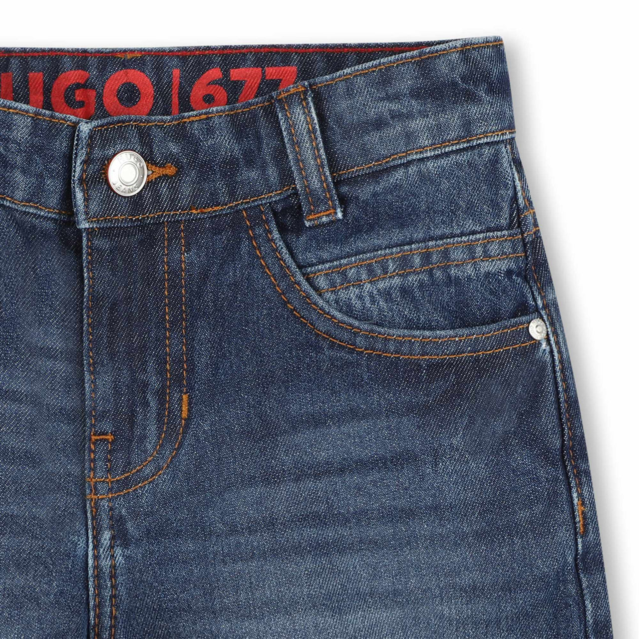 HUGO Short para niño adolescente en mezclilla