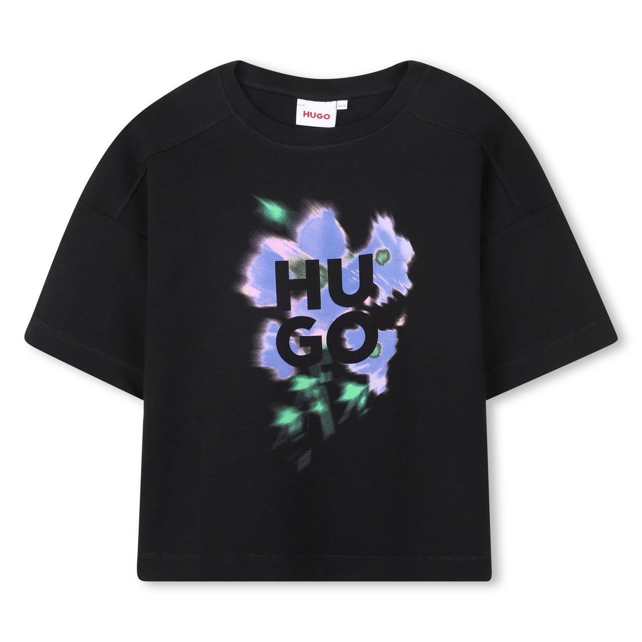 Playera para niña HUGO negra