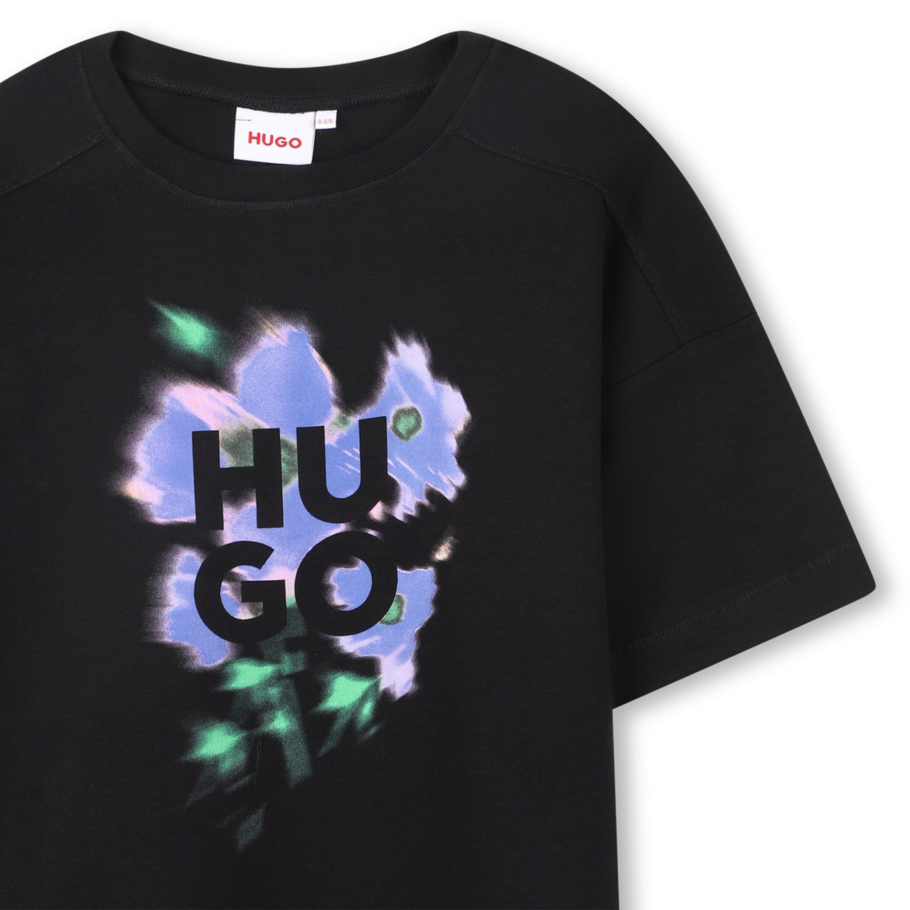 Playera para niña HUGO negra