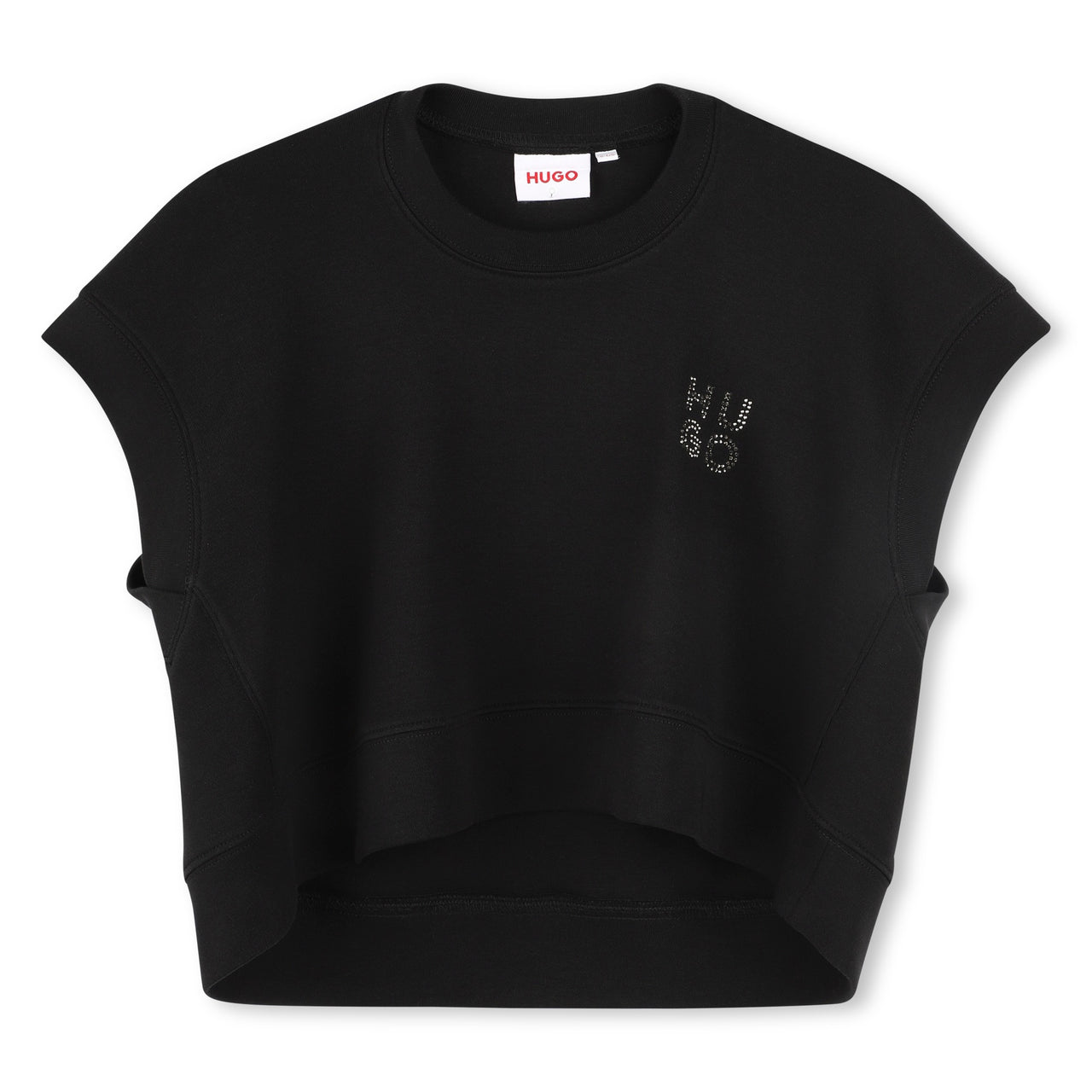 Playera o blusa para niña HUGO negra
