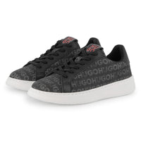 Thumbnail for HUGO Tenis para niño y adolescente, all over logo unisex color negro