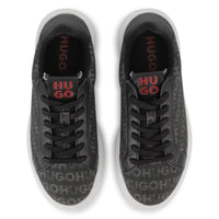 Thumbnail for HUGO Tenis para niño y adolescente, all over logo unisex color negro