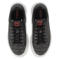 Thumbnail for HUGO Tenis para niño y adolescente, all over logo unisex color negro