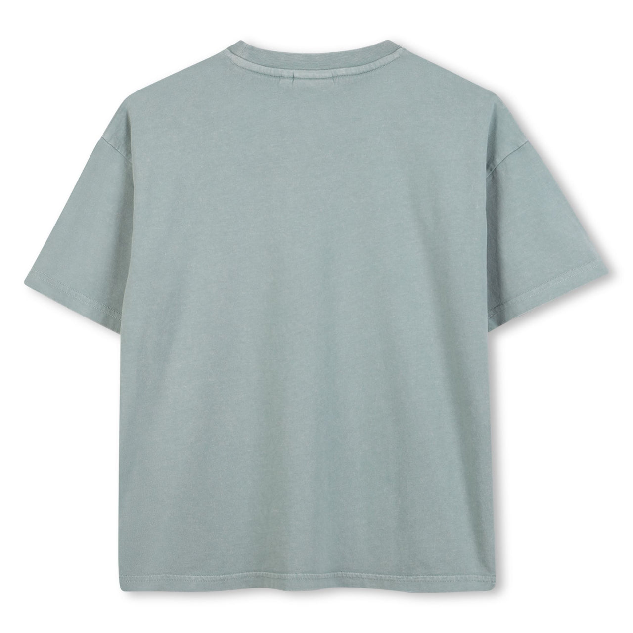 HUGO Playera para niño y teen gris logo al tono al frente