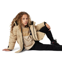 Thumbnail for HUGO Playera para niño y teen beige logo al tono al frente