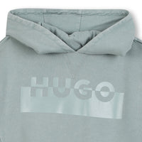 Thumbnail for HUGO sudadera para niño y adolescente unisex verde logo al tono