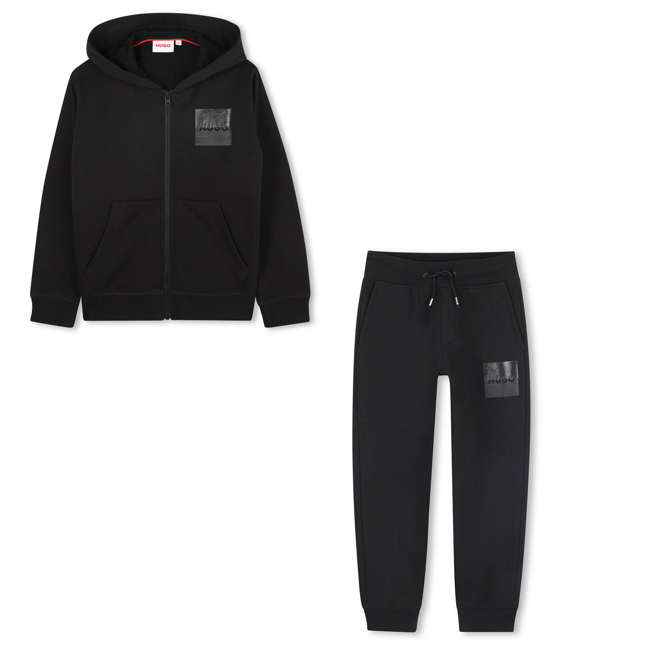 HUGO Set de pants para niño y teen color negro logo al tono