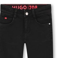 Thumbnail for HUGO jeans negros para niño y teen slim fit