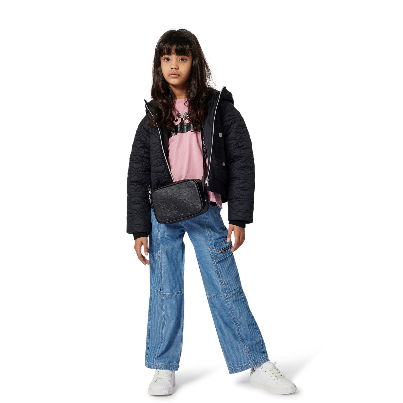 HUGO Jeans para niña y teen tela muy suave color azul