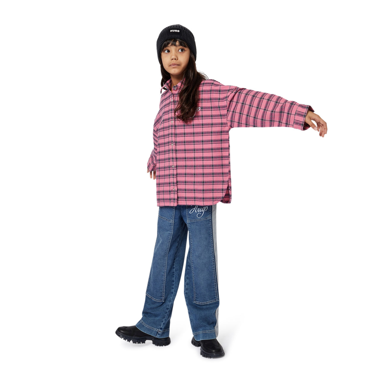 HUGO Jeans para niña y teen tela muy suave color en 2 tonos