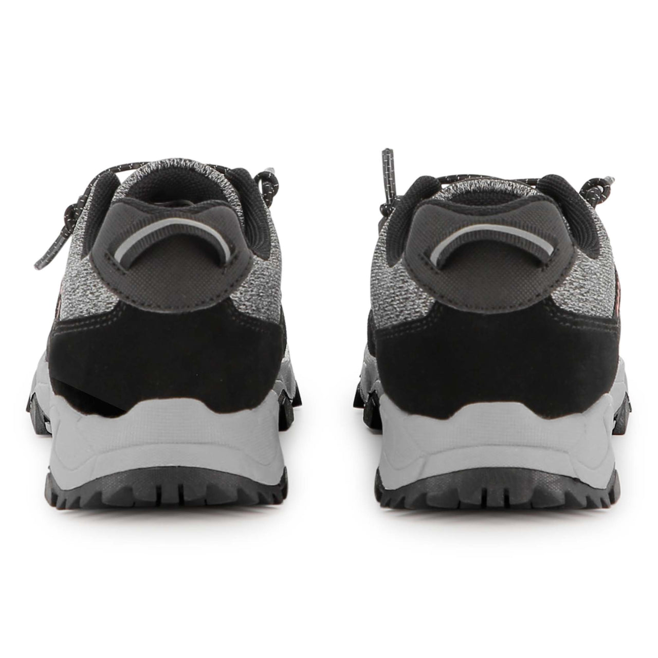 HUGO Tenis para niño y teen color gris y negro agujetas cruzadas