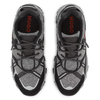 Thumbnail for HUGO Tenis para niño y teen color gris y negro agujetas cruzadas