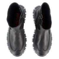 Thumbnail for HUGO Botin para niño y teen color negro logo herrage