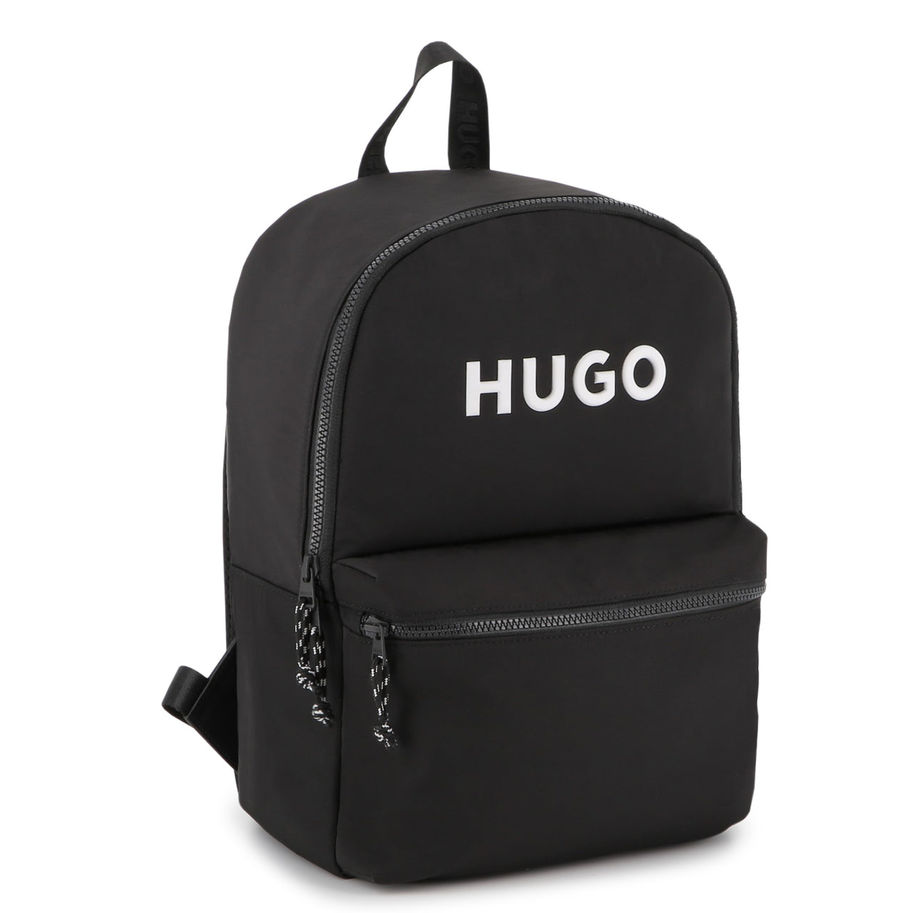 HUGO Back pack para niño y teen logo en blanco al frente