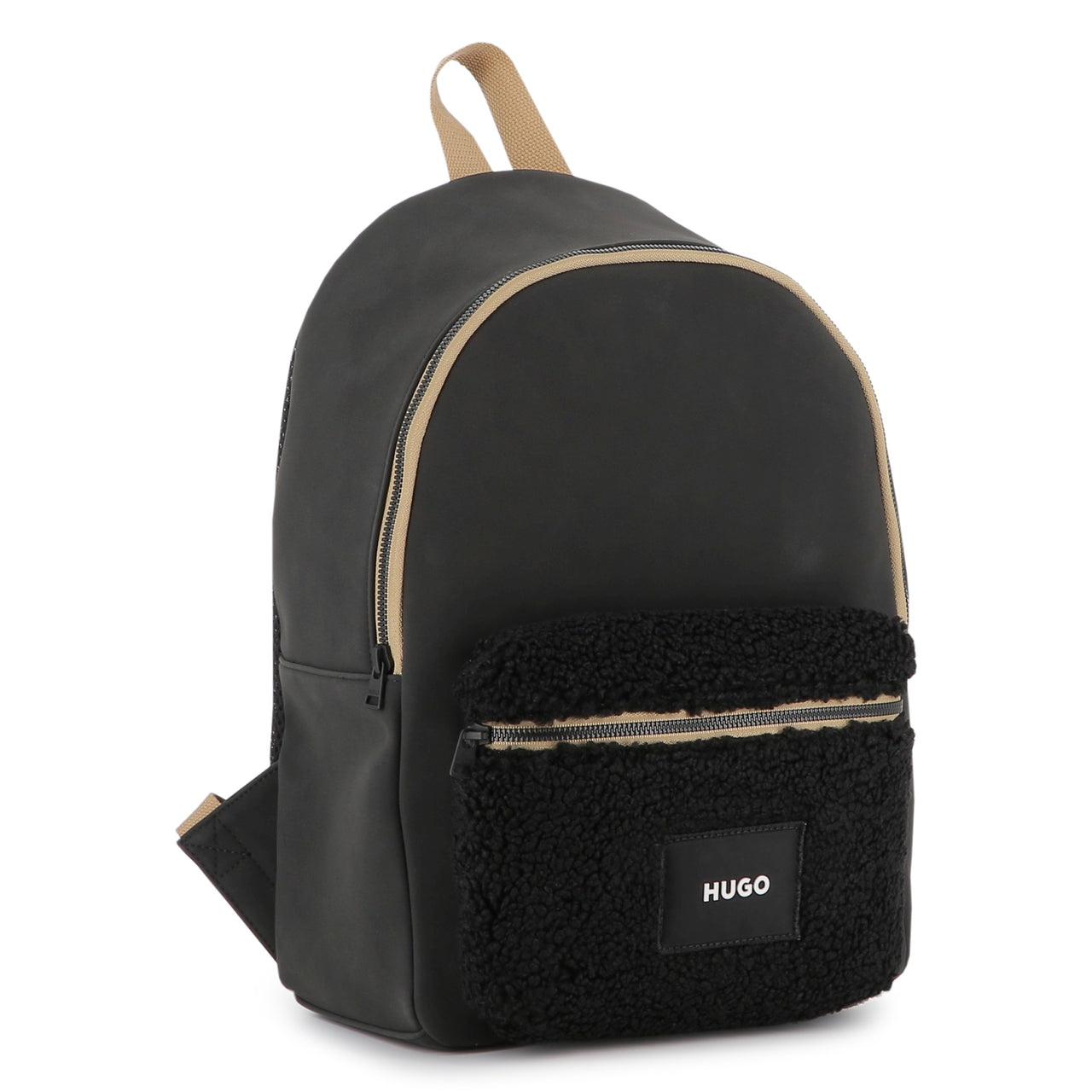 HUGO Back pack para niño y teen pequeño logo borrega