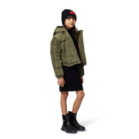 Thumbnail for HUGO Gorro de frio para niño y teen  unisex color negro  logo en rojo