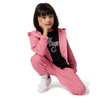 Thumbnail for HUGO Playera corta para niña y adolescente negra logo en aplicacion