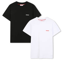 Thumbnail for BOSS Set de 2 playeras para niño y teen negra y blanca