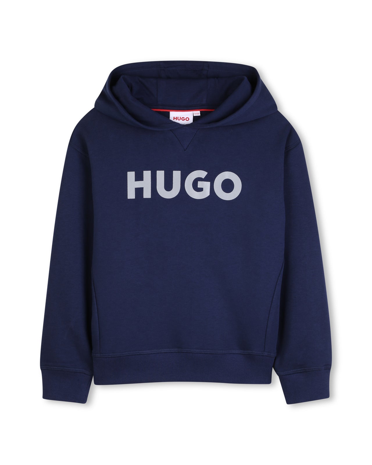 HUGO Sudadera o Hoodie para niño y teen color azul logo al frente con capucha