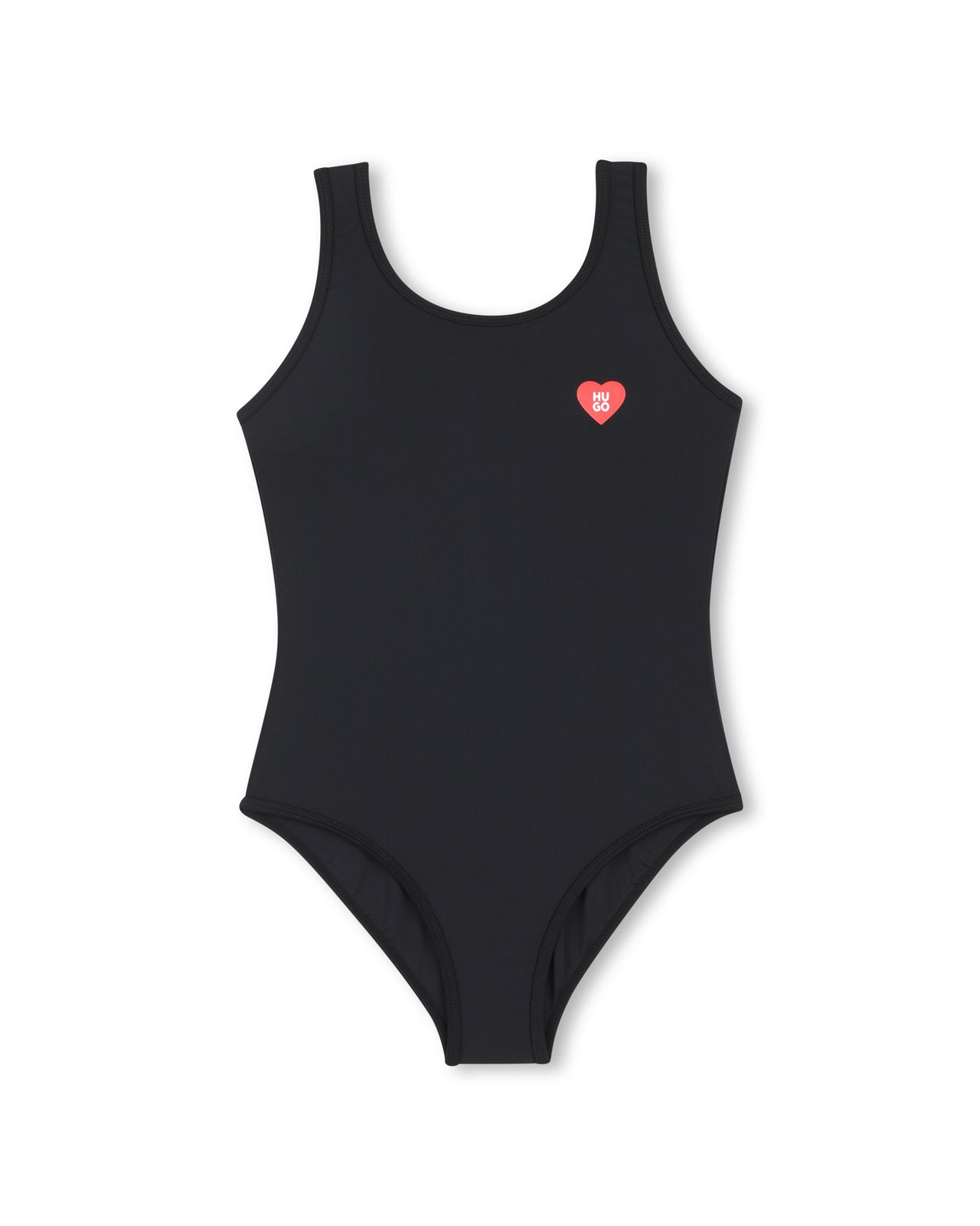 HUGO traje de baño completo para niña con corazon al frente
