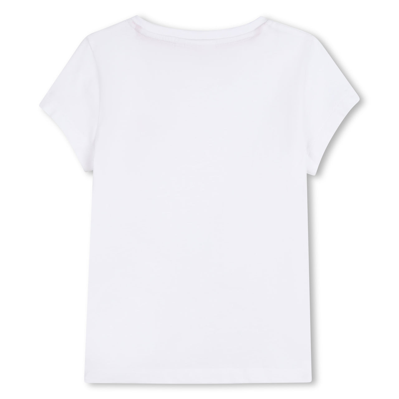 HUGO Playera para niña y teen Color blanco con logo de corazon