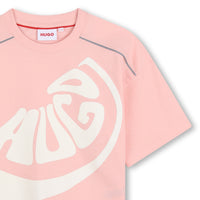 Thumbnail for HUGO Playera para niña y teen Color rosa print logo