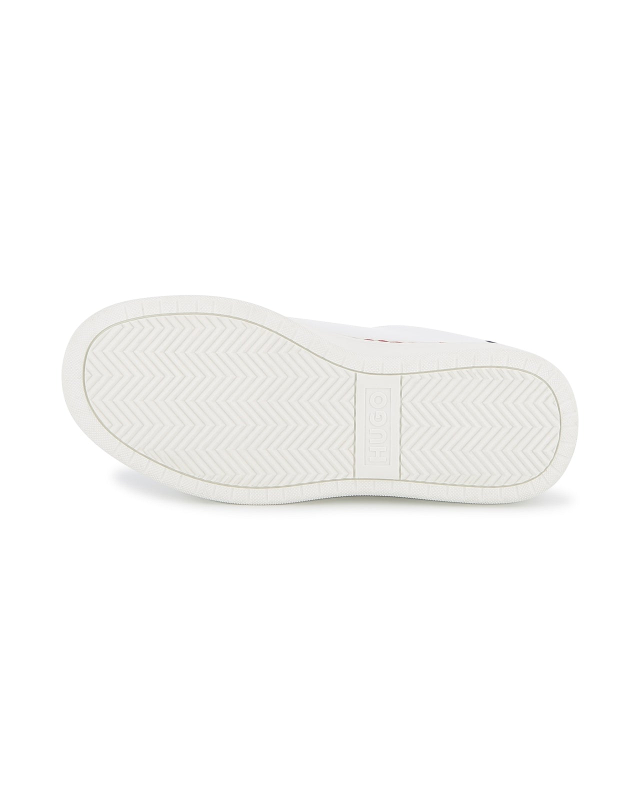 HUGO tenis para niño y teen con agujetas blancos logo realzado en blanco