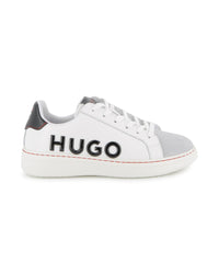 Thumbnail for HUGO tenis para niño y teen con agujetas blancos logo realzado en blanco