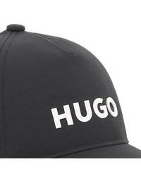 Thumbnail for HUGO Gorra negra para niño y teen unisex logo con aplicacion reflejante