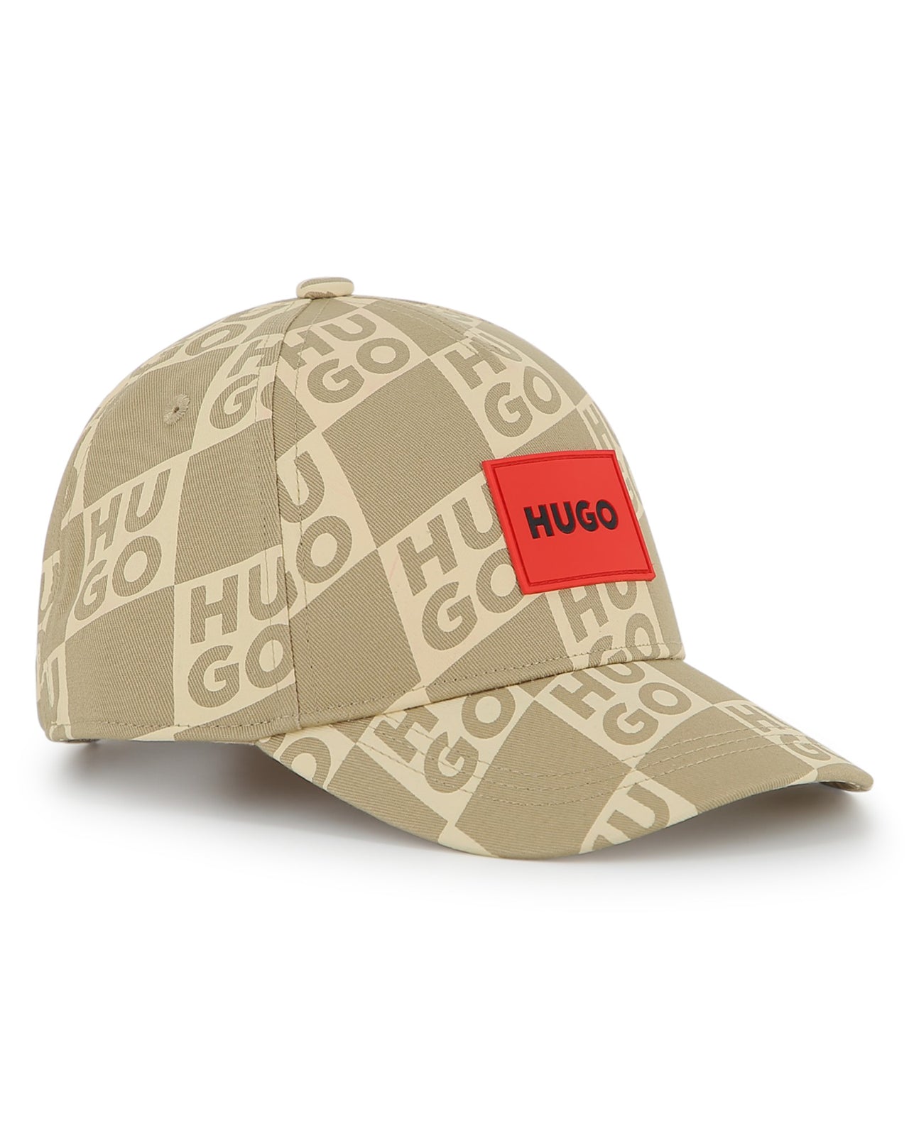 HUGO Gorra beige all over print para niño y teen unisex