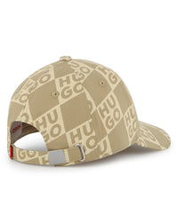 Thumbnail for HUGO Gorra beige all over print para niño y teen unisex