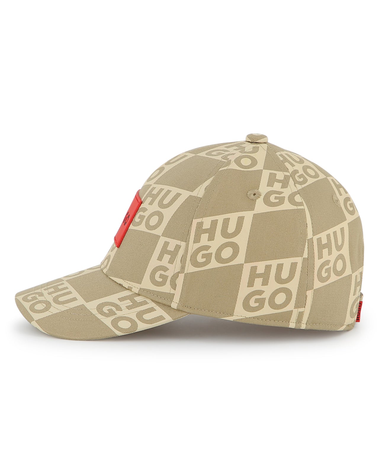 HUGO Gorra beige all over print para niño y teen unisex