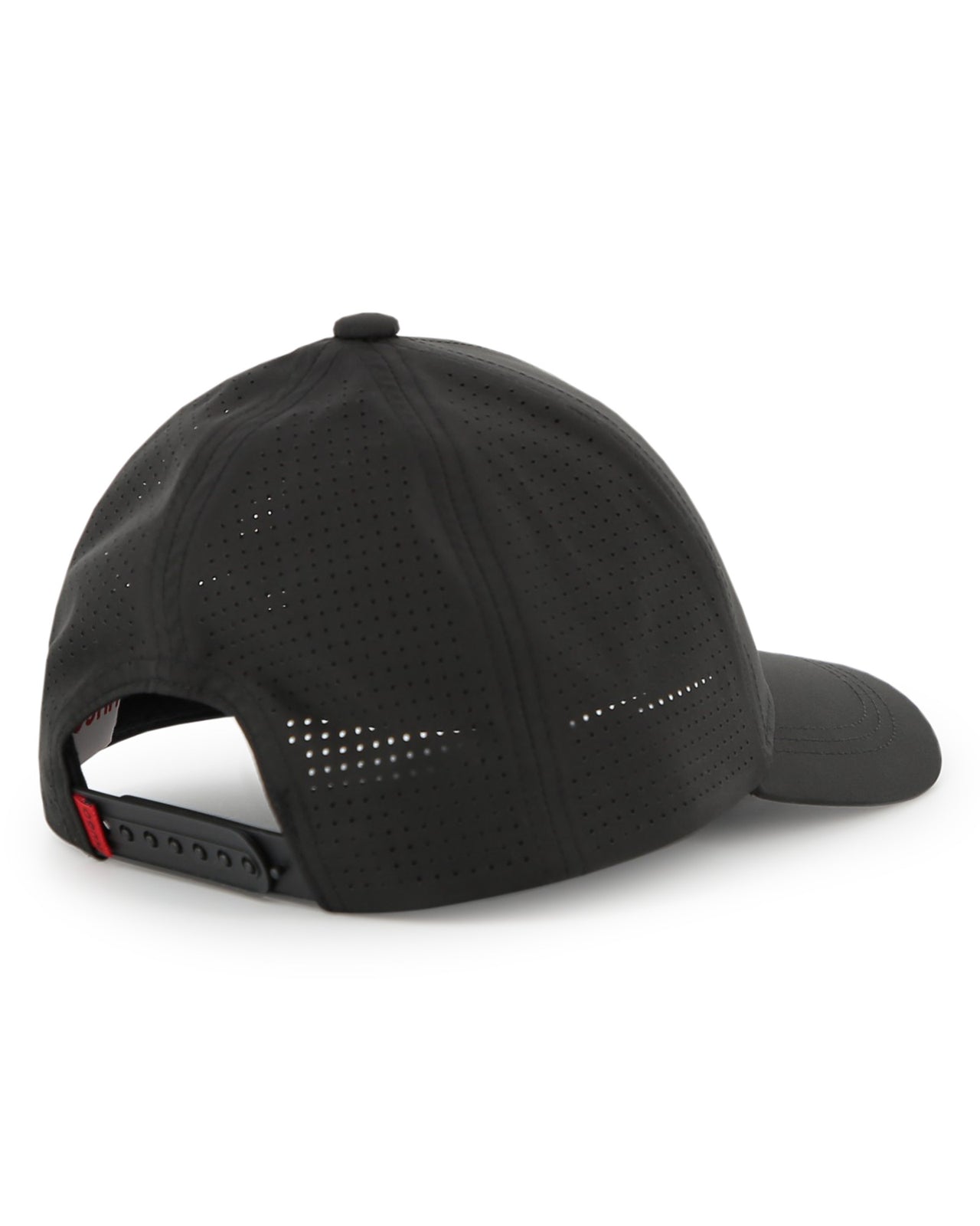 HUGO Gorra negra para niño y teen logo en parche plata
