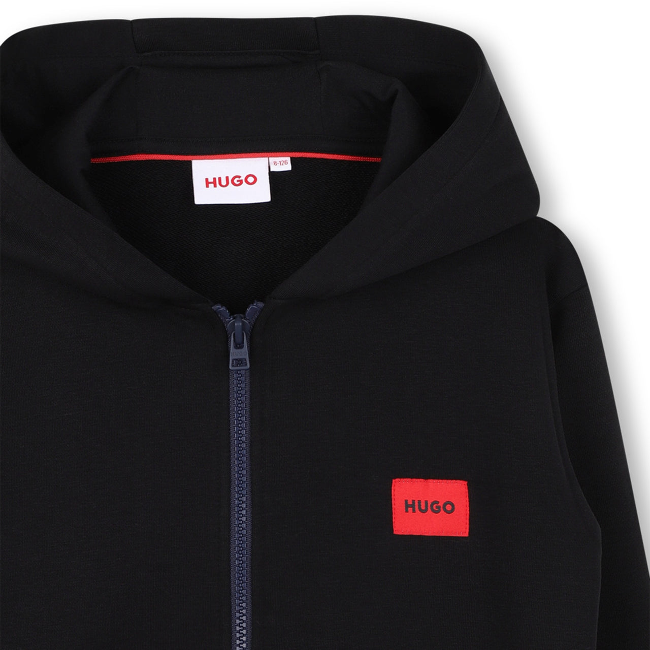 HUGO Set de pants para niño y teen negro logo tipo parche en rojo