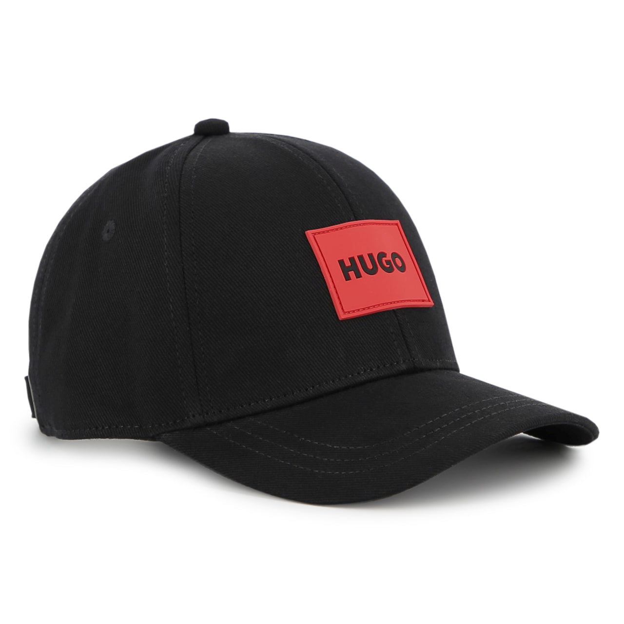 HUGO Gorra negra permanent para niño y teen unisex logo con aplicacion