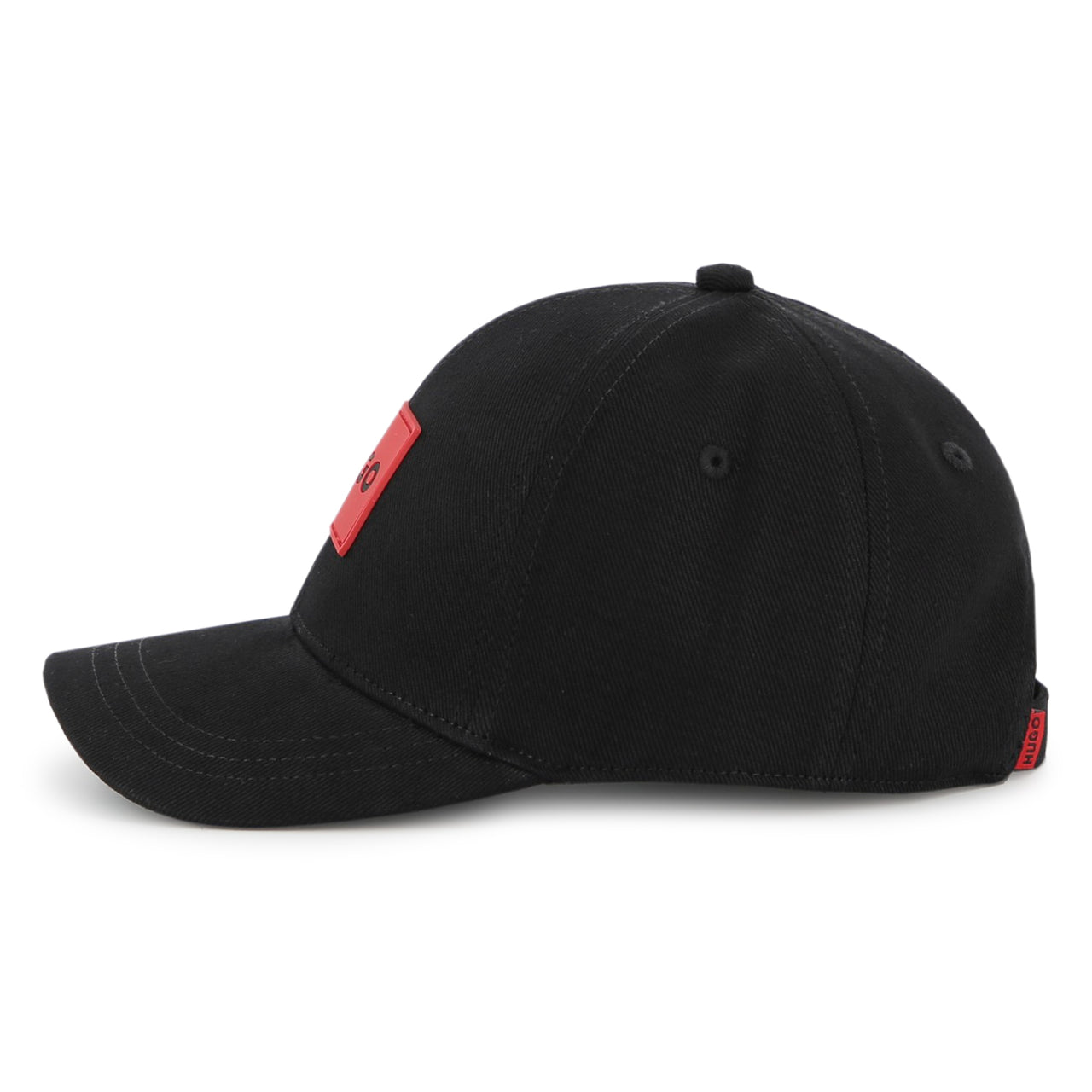 HUGO Gorra negra permanent para niño y teen unisex logo con aplicacion