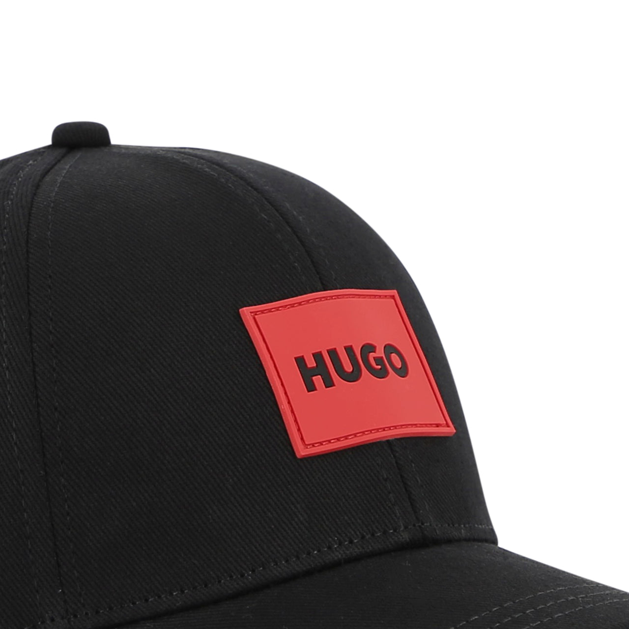 HUGO Gorra negra permanent para niño y teen unisex logo con aplicacion