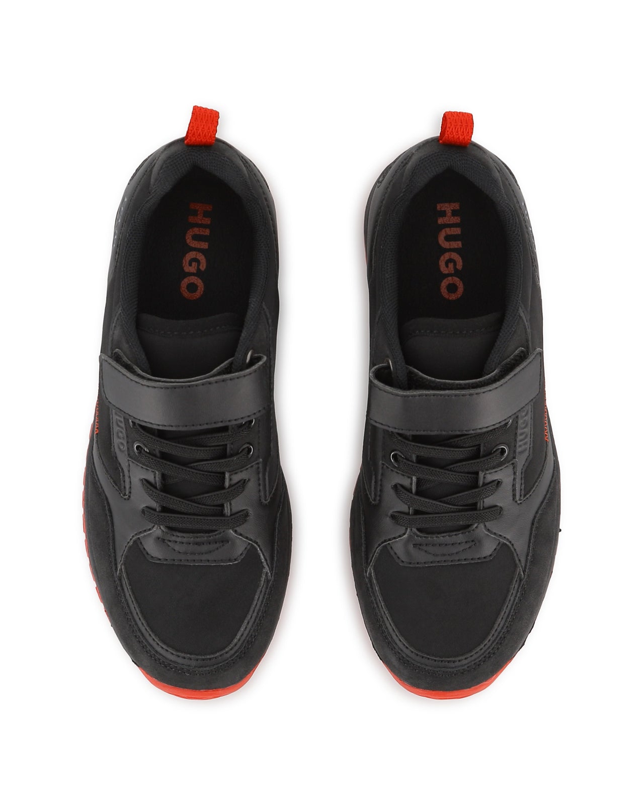 HUGO tenis para niño y teen con agujetas y velcro en 2 tonos
