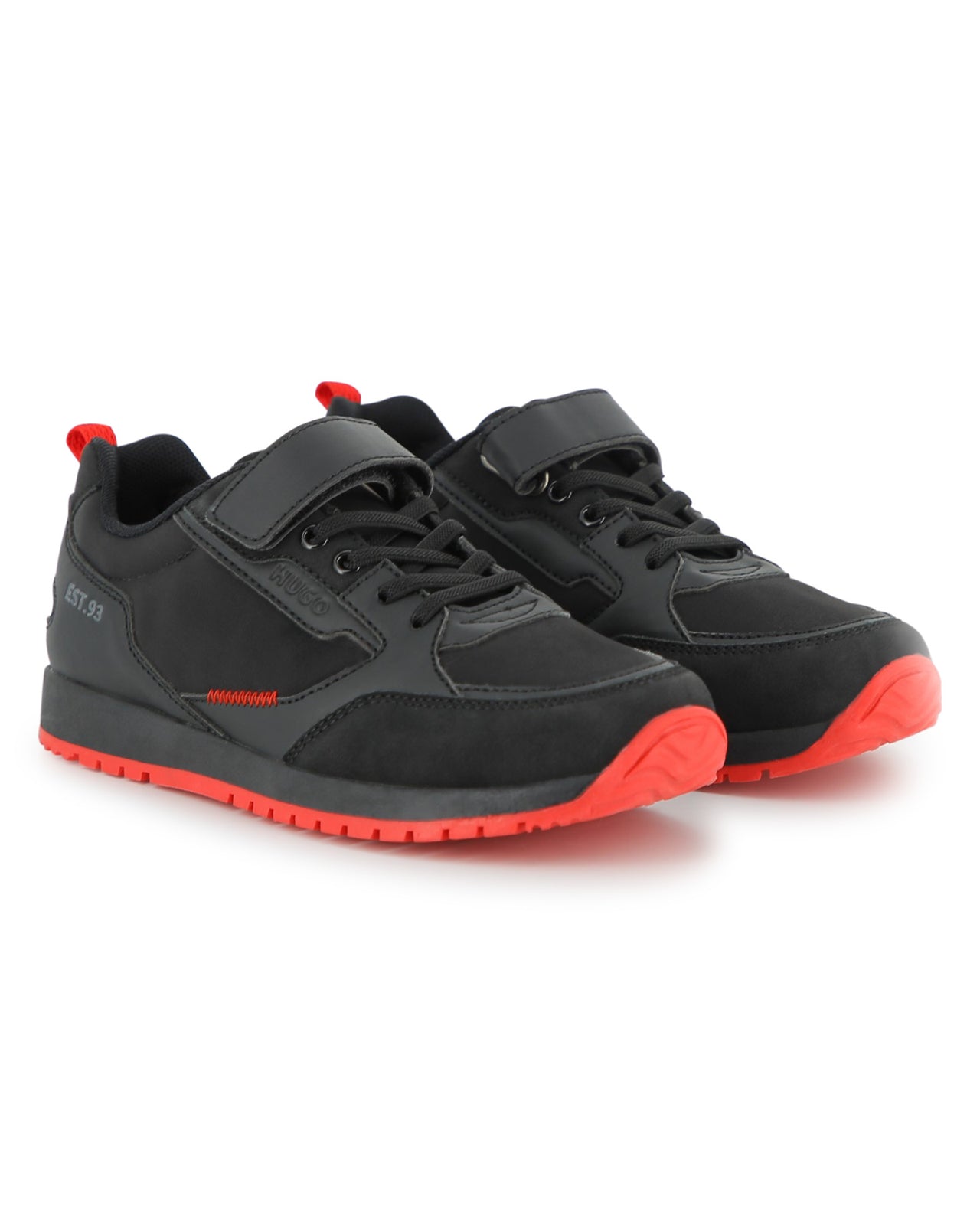 HUGO tenis para niño y teen con agujetas y velcro en 2 tonos