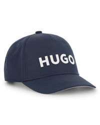 Thumbnail for HUGO Gorra azul para niño y teen unisex print logo