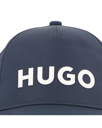 Thumbnail for HUGO Gorra azul para niño y teen unisex print logo