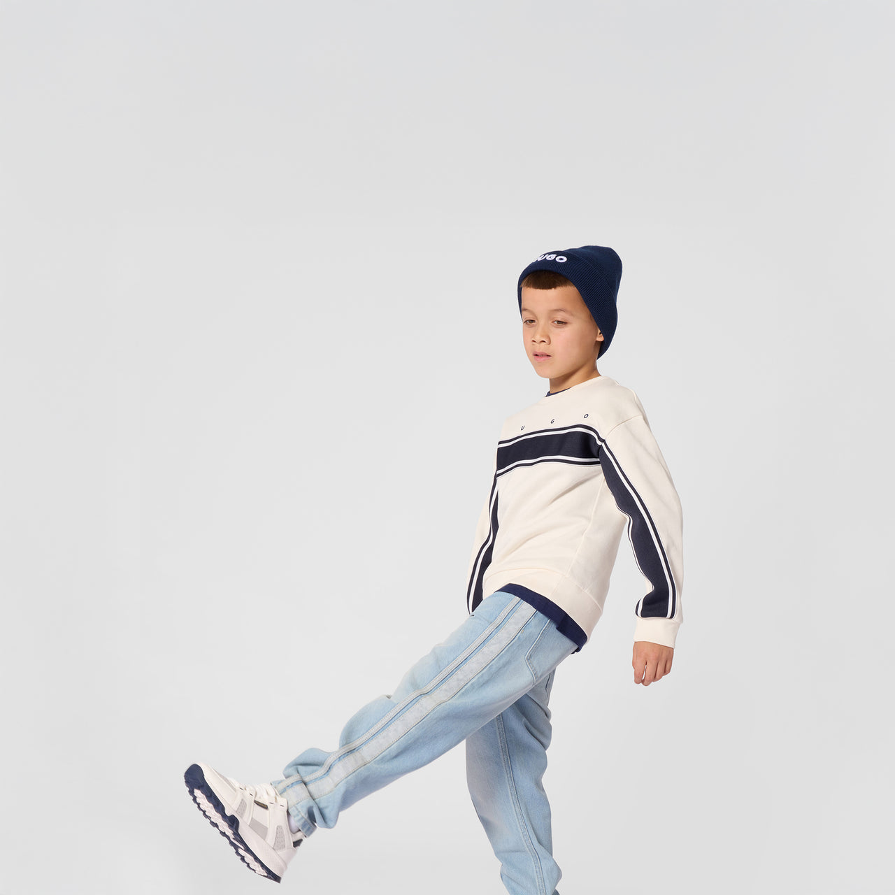 HUGO Set de pants para niño blanco full fashion