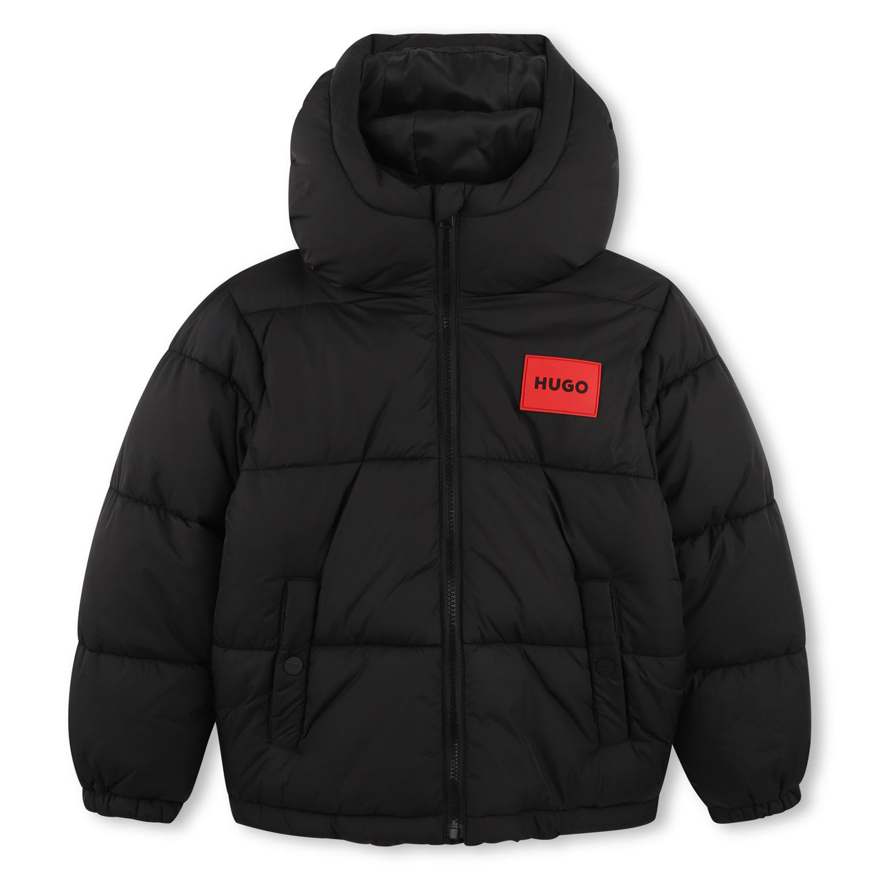 HUGO Chamarra para niño y teen unisex negra con capucha