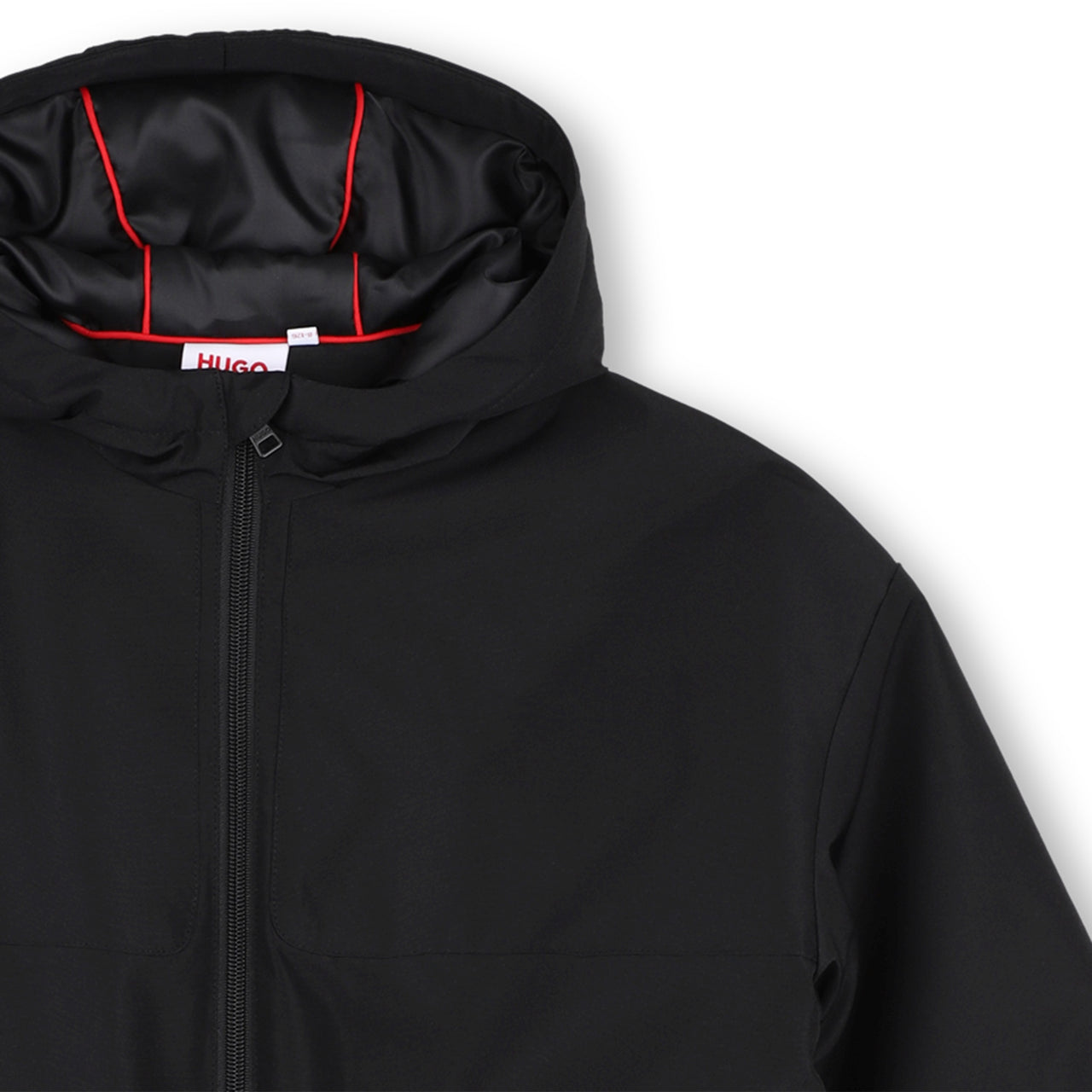HUGO Chamarra Parka para niño y teen unisex negra