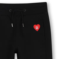 Thumbnail for HUGO Set de pants para niña y teen Negro aplicacion de corazon
