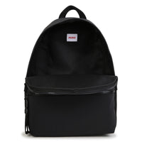 Thumbnail for HUGO backpack para niño y teen unisex negra logo, al frente