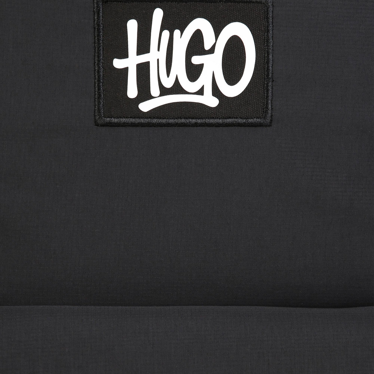 HUGO backpack para niño y teen unisex negra logo, al frente