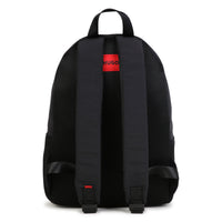 Thumbnail for HUGO backpack para niño y teen unisex negra logo, al frente