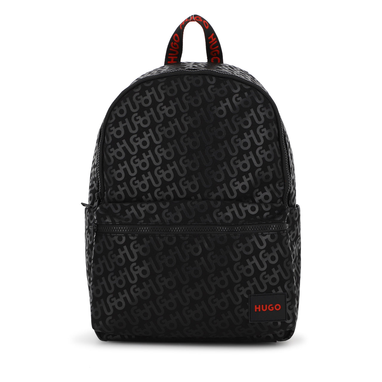 HUGO backpack para niño y teen unisex all over print logo, al frente