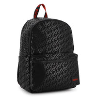 Thumbnail for HUGO backpack para niño y teen unisex all over print logo, al frente